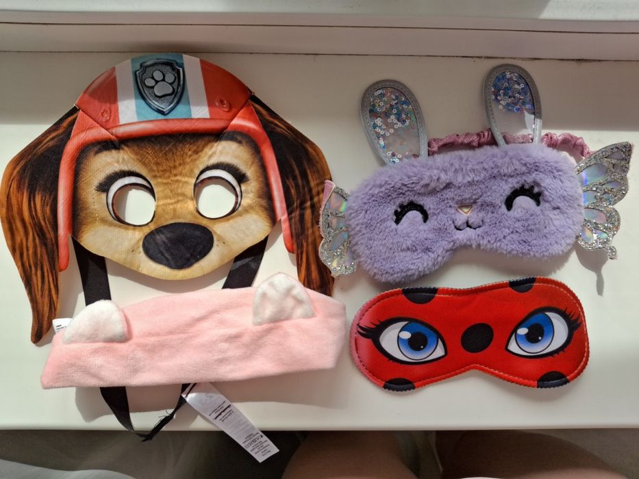 Маски для обличчя дитячі Леді Баг, Ліберті, зайка