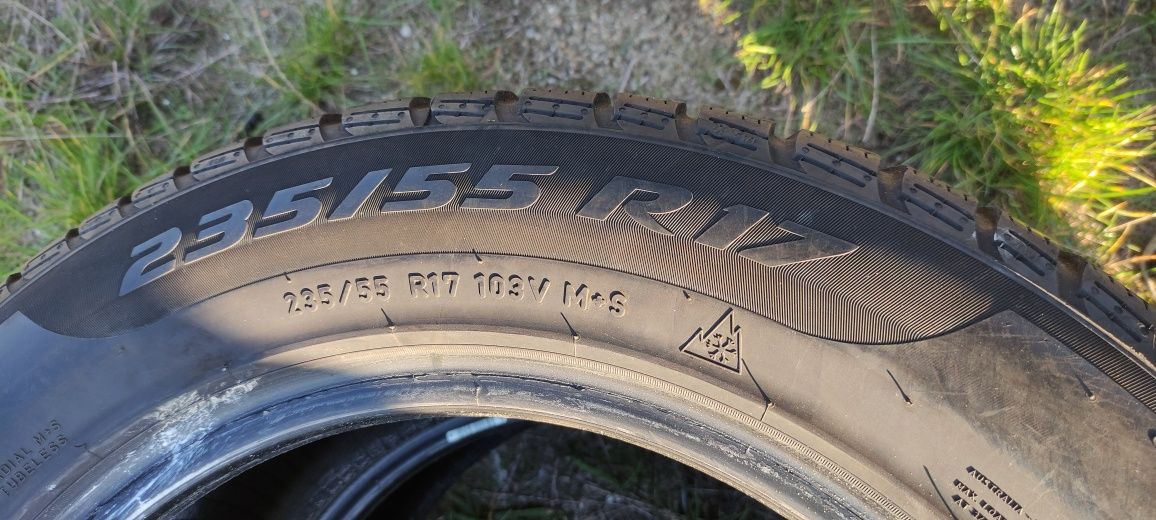 Opony zimowe z 2021r 5mm 235/55/17 Pirelli 7N wysyłka