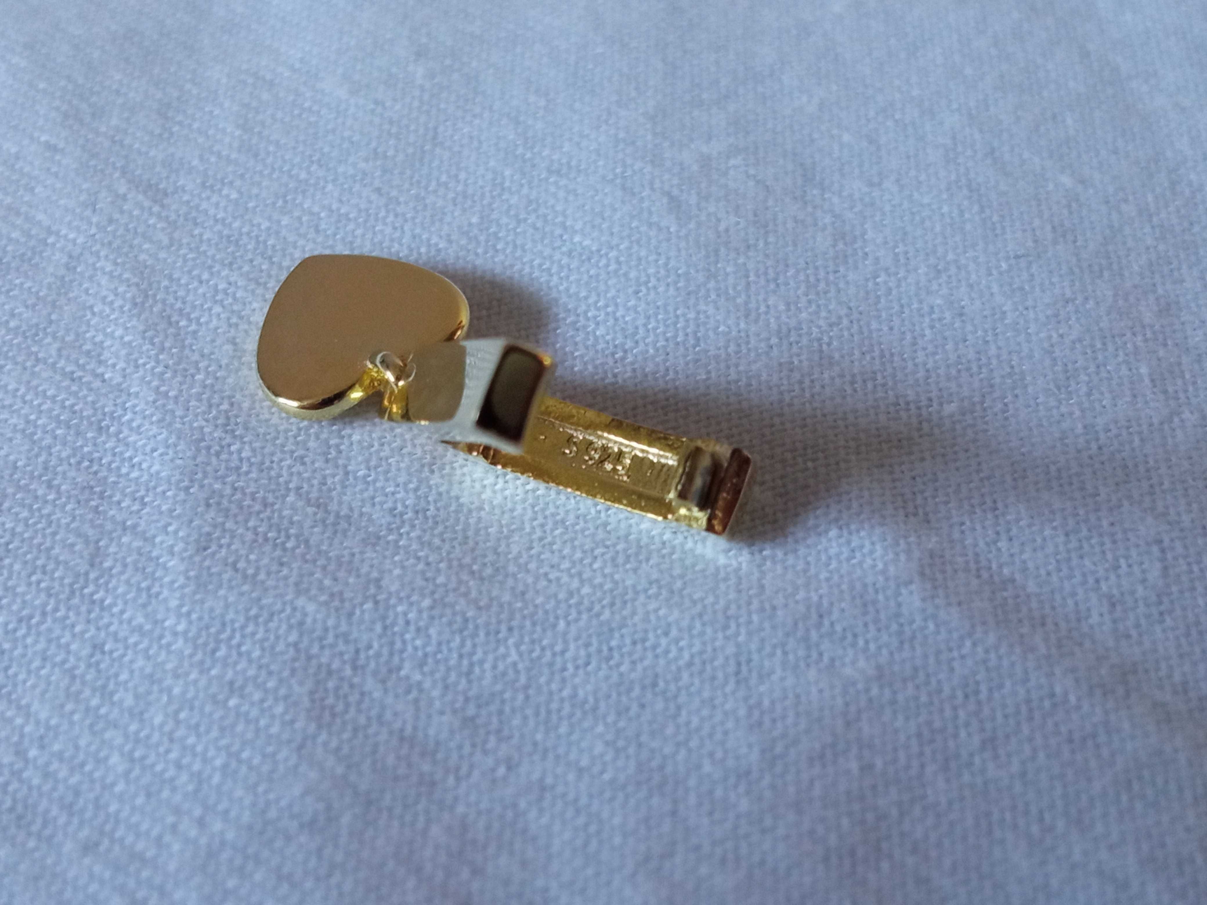 Srebrna zawieszka płaska Charms do bransoletki Serce Serduszko Sr925