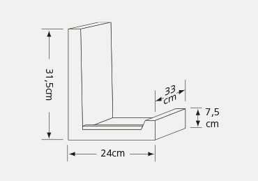 Kształtka wieńcowa L keramzytowa Teriva długość 33cm