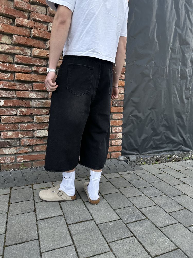 Широкі джинсові шорти Baggy rap shorts jorts jaded stussy sk8 rap реп