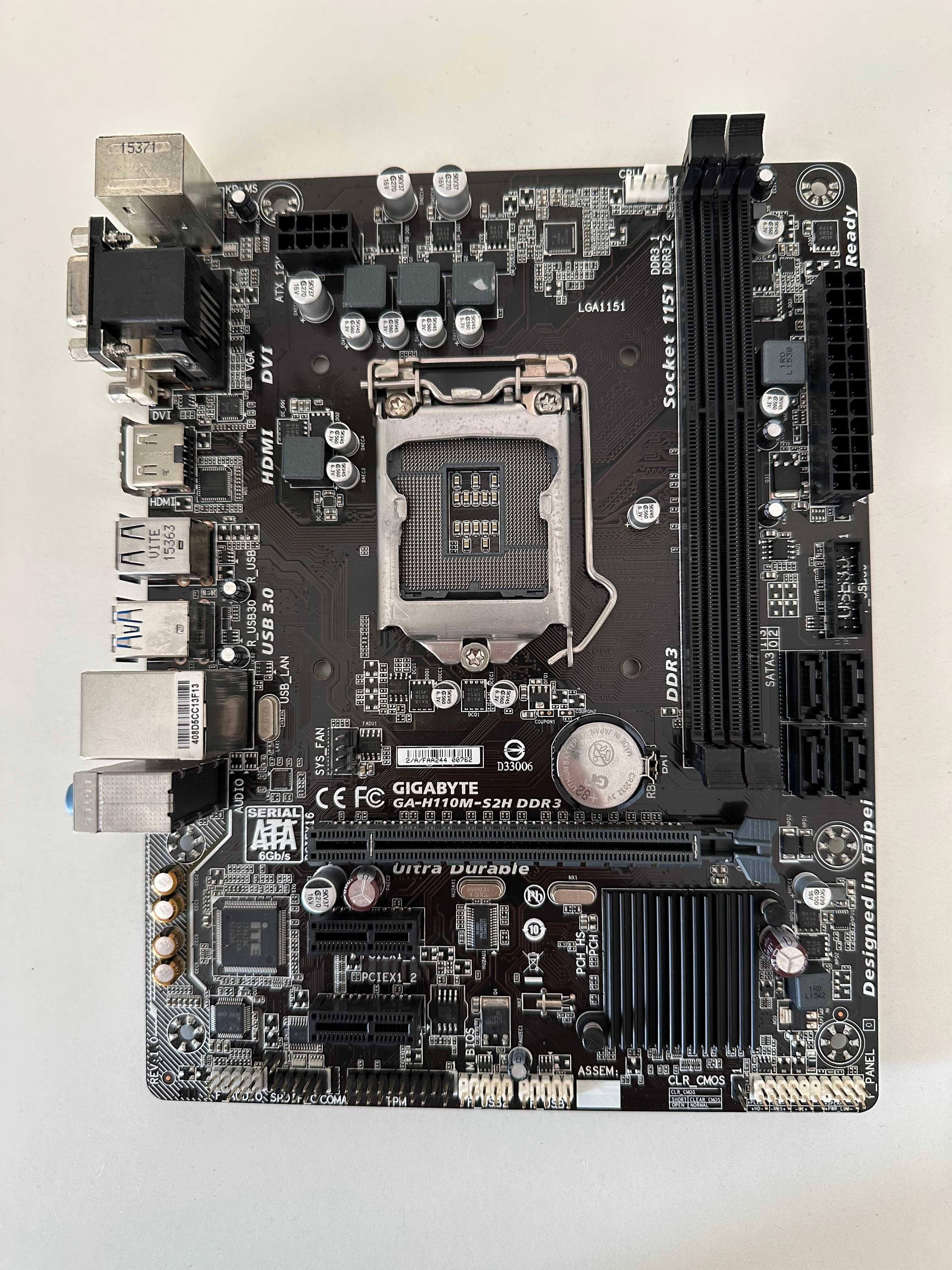 Материнська плата Gigabyte GA-H110M-S2H DDR3 s1151