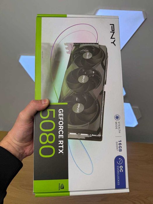 Відеокарта PNY GeForce RTX 5080 Triple Fan OC 16GB NEW