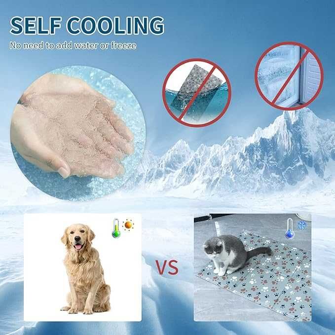 Mata chłodząca dla psa kota żelowa 60 x 90 cm