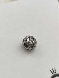 Pandora srebrny charm charms rzeźbiony szyk ALE 925