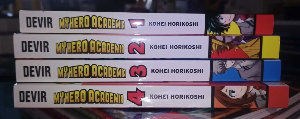 Livros My Hero Academia Vol 1, 3 e 4