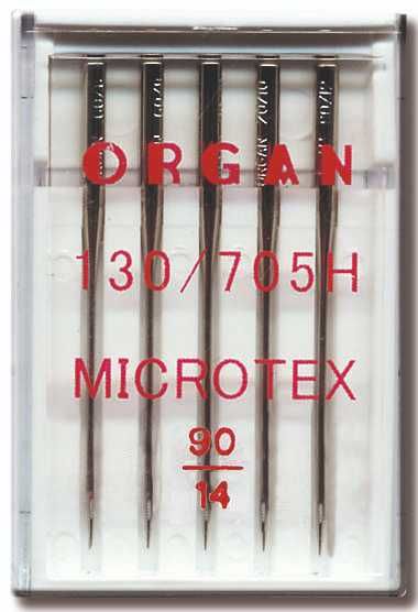 Igły do maszyn półpłaskie Organ Microtex 90