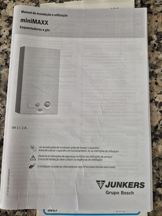 Esquentador Junkers como novo