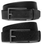 Pasek skórzany męski Calvin Klein czarny dwustronny klasyczny r. 95