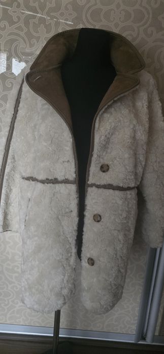 Futerko H&M plaszczyk z imitacji futra i zamszu