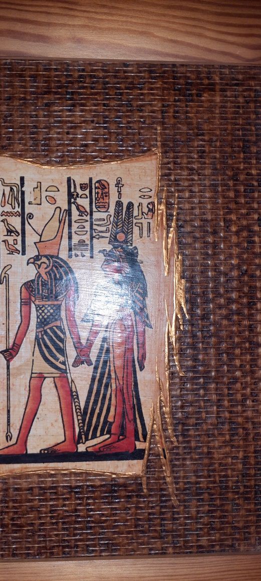 Obraz papirus w ramie drewnianej Egipt