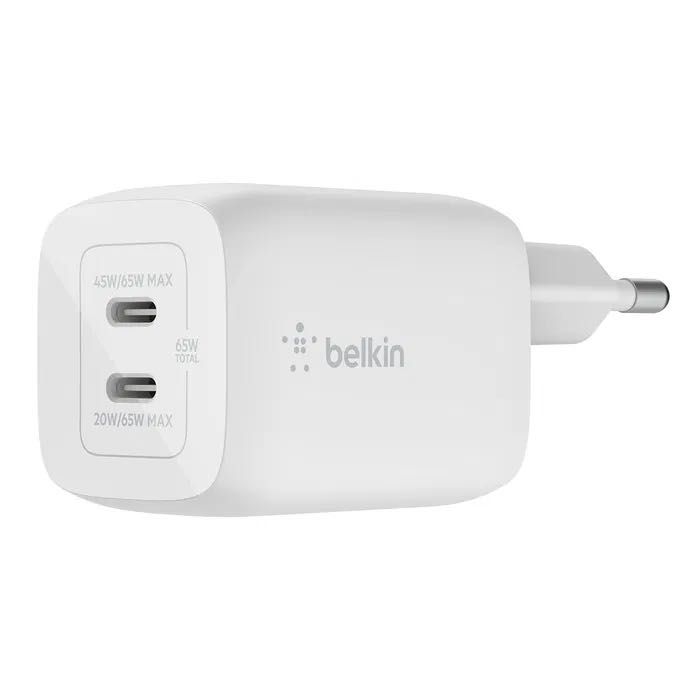 Новое сетевое зарядное устройство Belkin 65W Dual USB-C