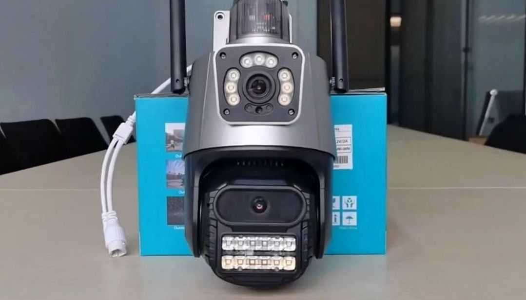 Умная камер безопасности 8mp zoom камера с сигнализацией