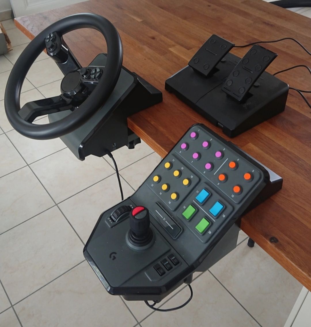 Volante Logitech G Saitek Farming /Truck Simulator Simulador De Trator