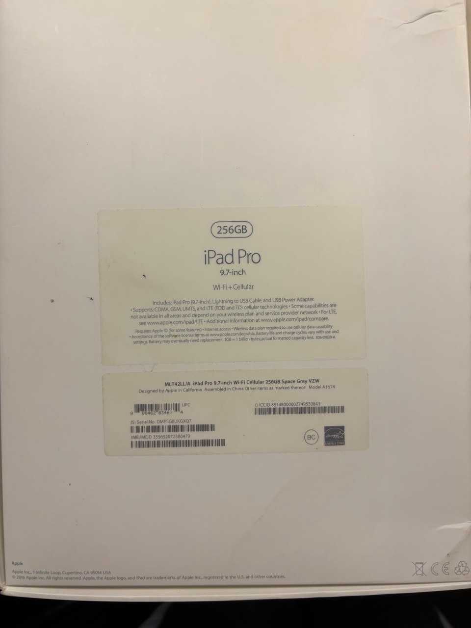 iPad Pro 9.7 inch 256 GB