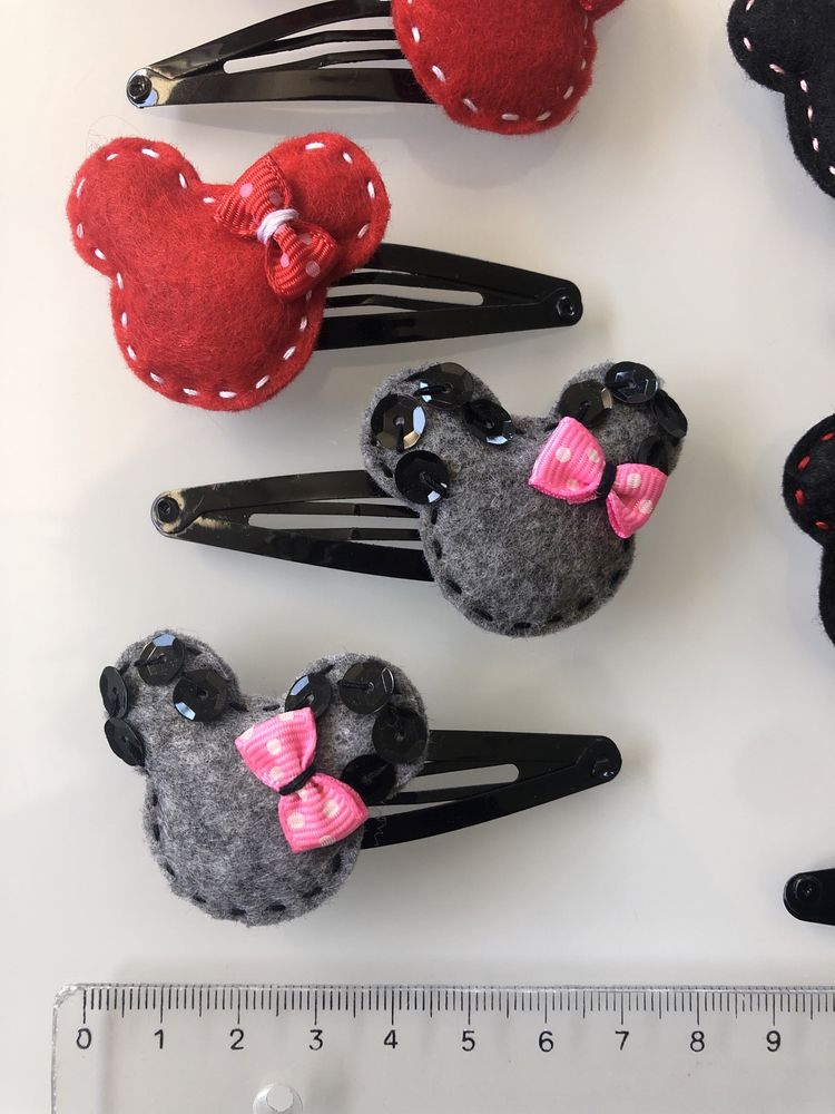 Minnies em feltro para artesanato (só a minnie ou aplicacão)