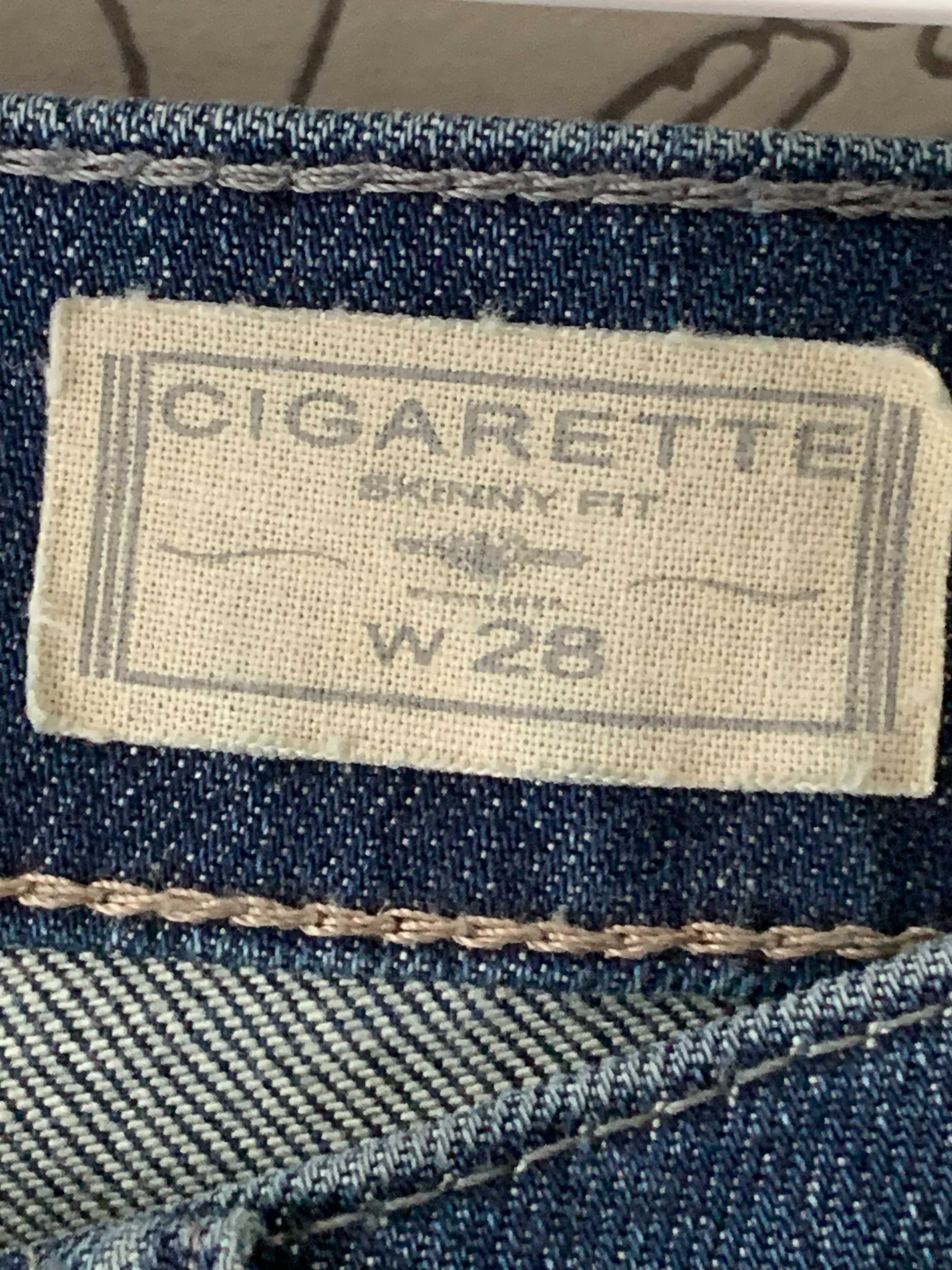 AllSaints Cigarette Skinny Fit super spodnie jeansowe 28/32