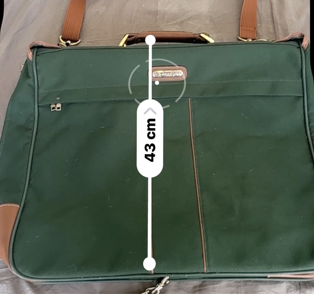 Walizka / etui podróżne Samsonite Green Canvas Suit Carrier