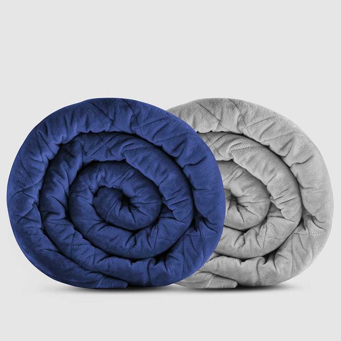 Велика обтяжуюча заспокійлива ковдра синя/сіра 152х203 см