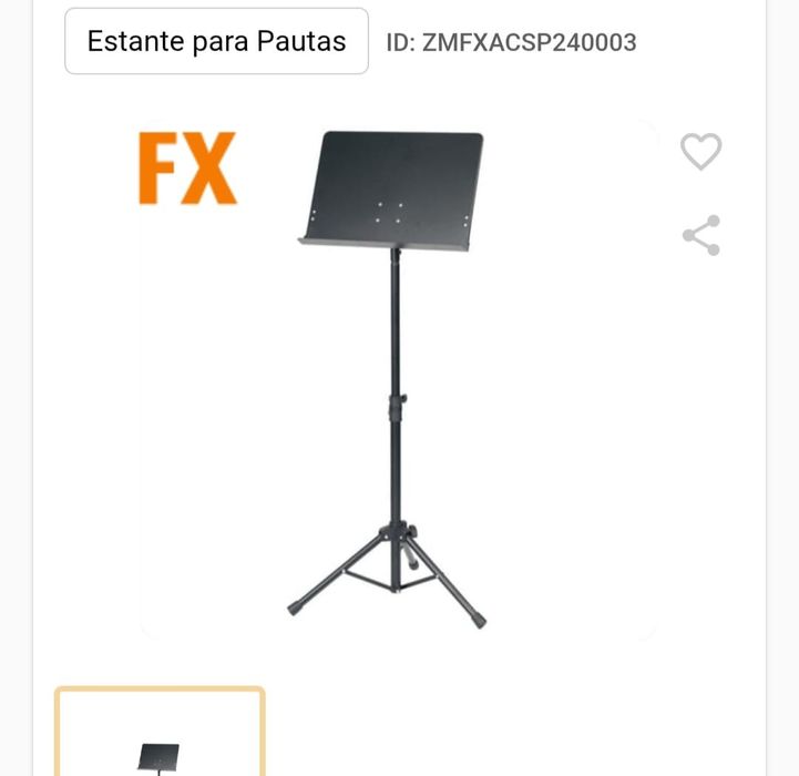 Estante para pautas musica