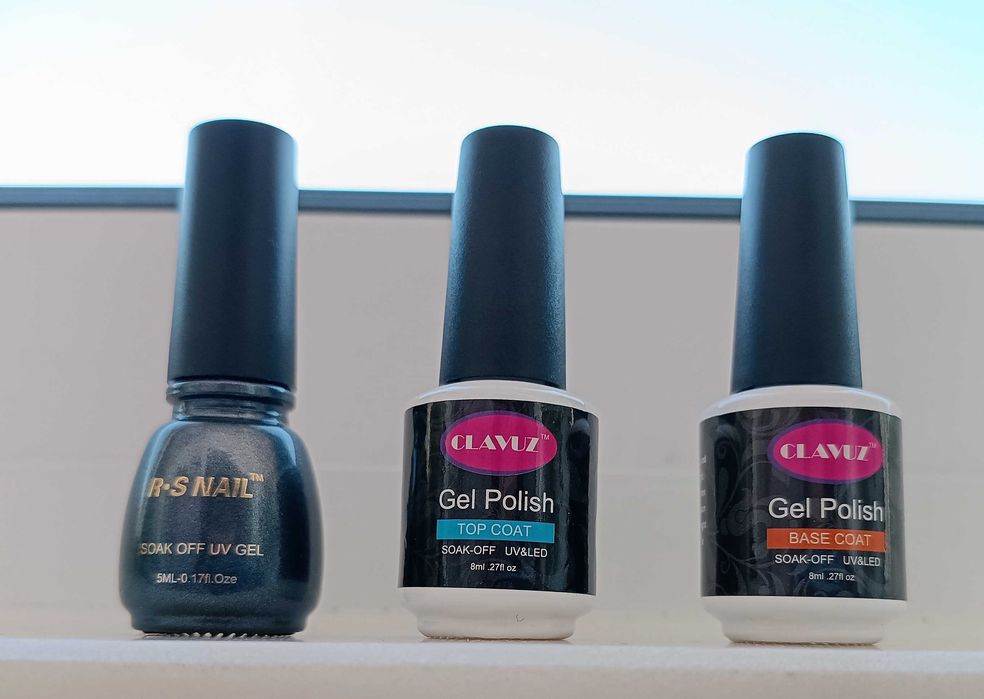 Kit Secador UV 9W Portátil + 3 frascos de verniz Gel