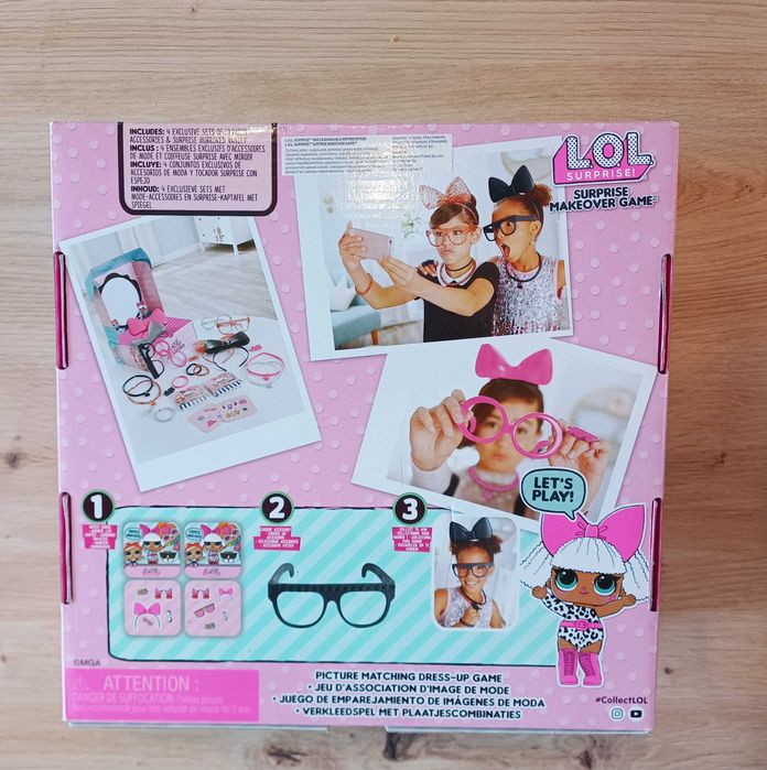 Nowa GRA LOL Surprise Super Makeover przebieranki akcesoria opaski oku