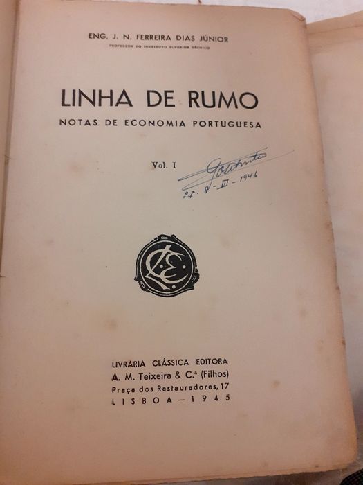 Linha de Rumo , Notas de Economia Portuguesa 1945