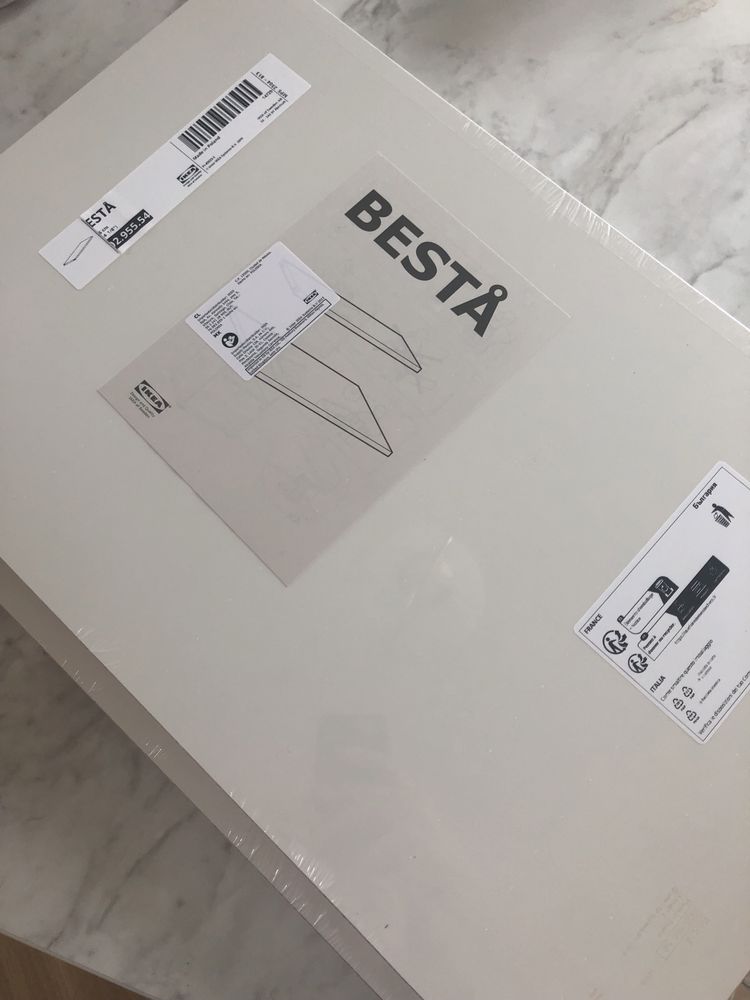 System modułowy BESTA Ikea białe szafki