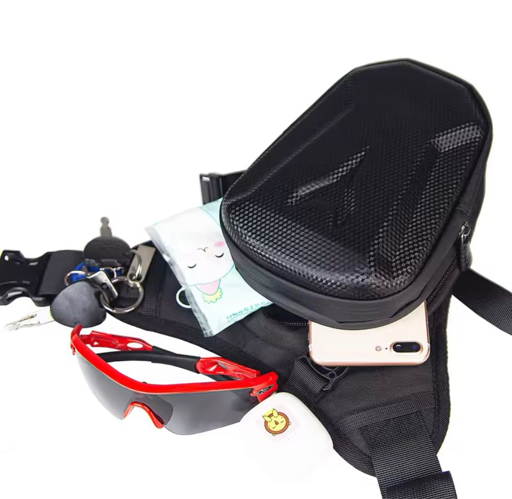 Bolsa de perna para moto