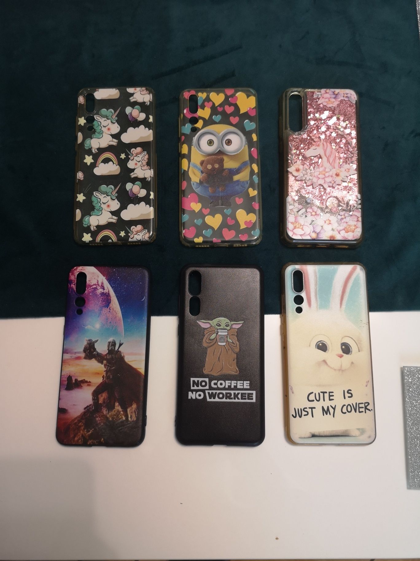 Zestaw 6x etui na telefon case futerał na huawei p20 pro