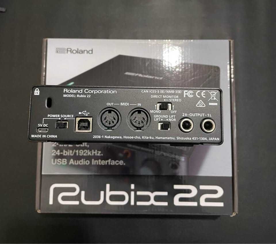 Placa de áudio USB Roland Rubix22