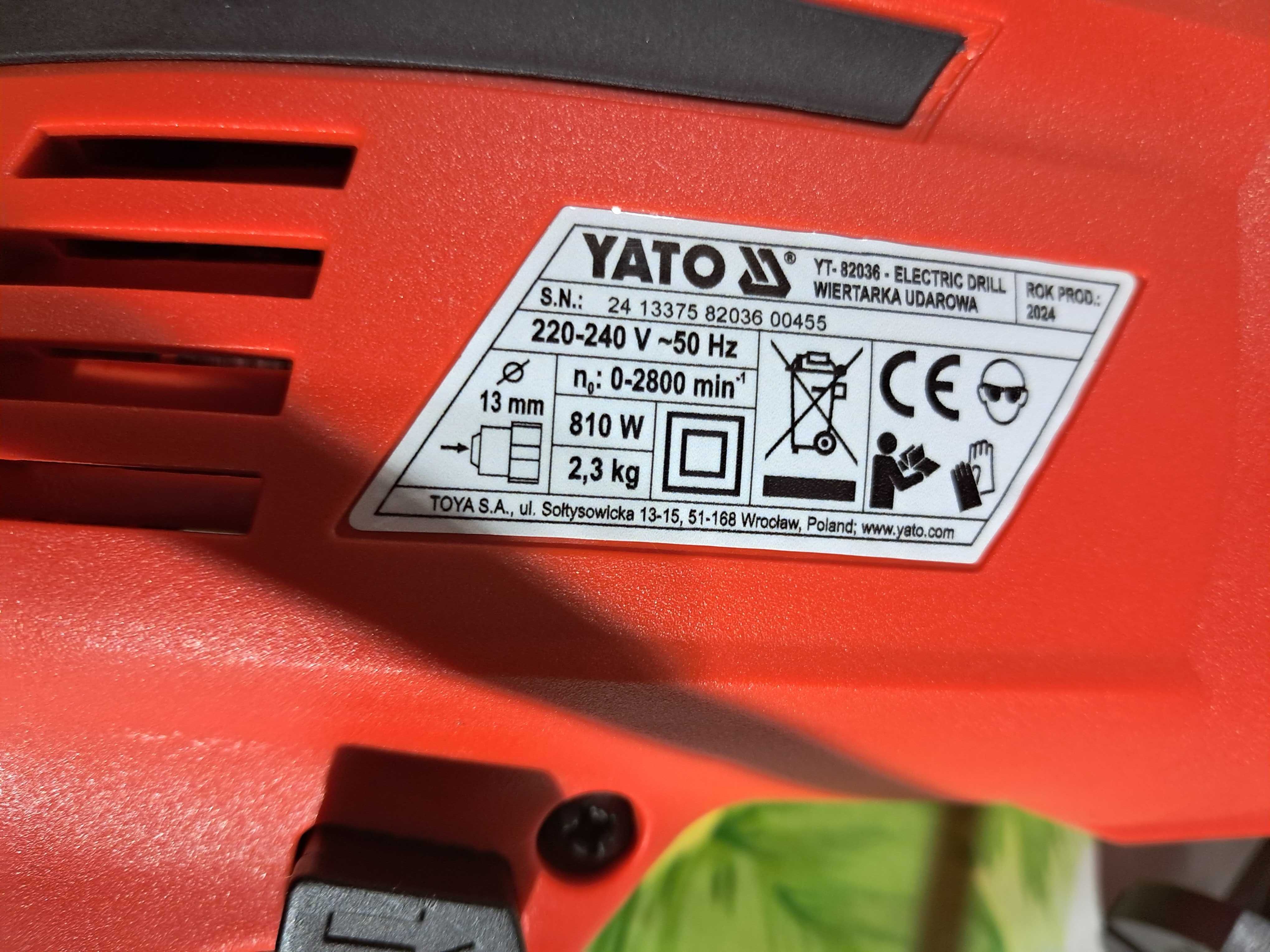 Дрель ударная YATO YT-82036 новая .