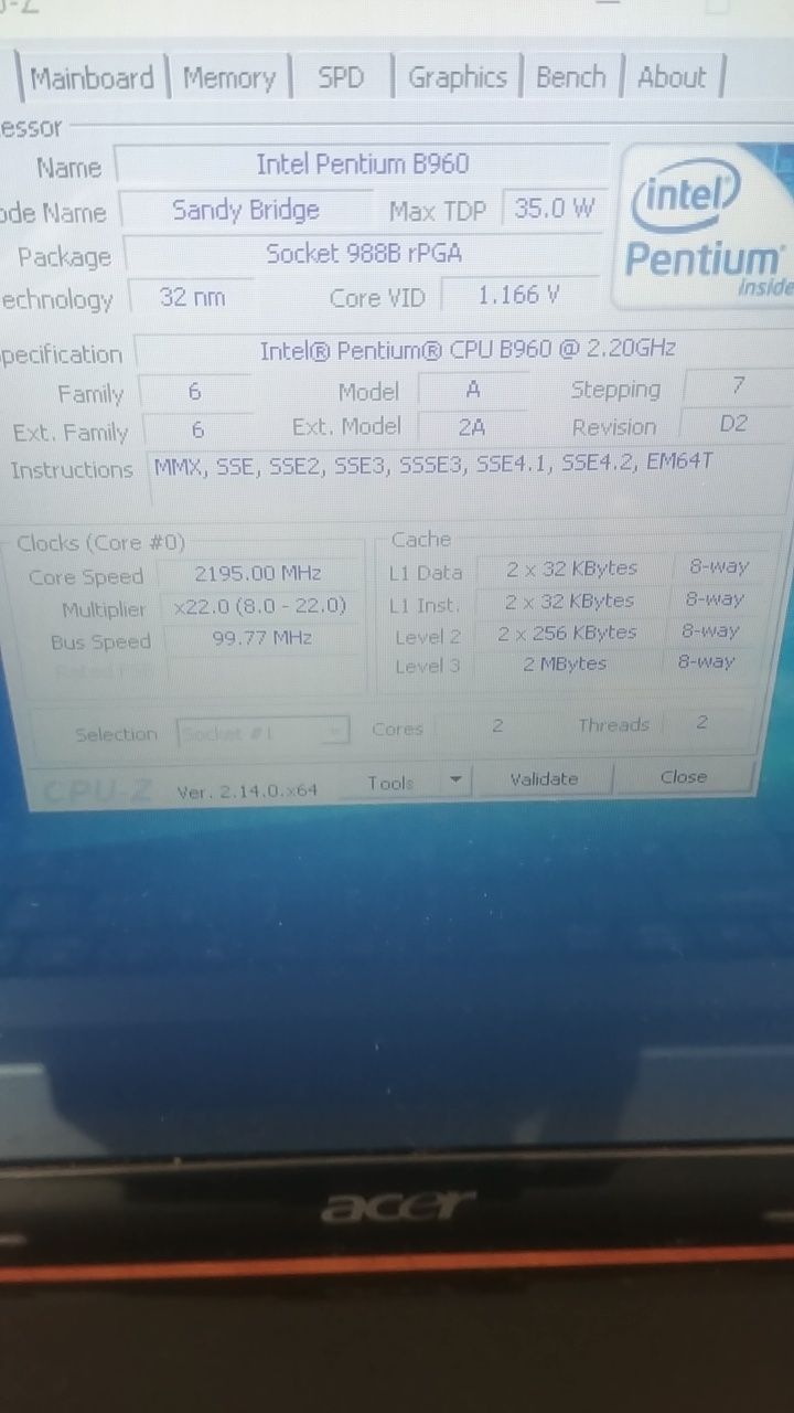 Ноутбук Acer Aspire 7750ZG