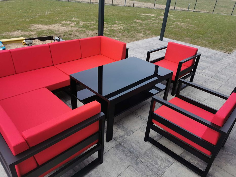 Meble modułowe ogrodowe narożnik na taras aluminium 100% produkt PL