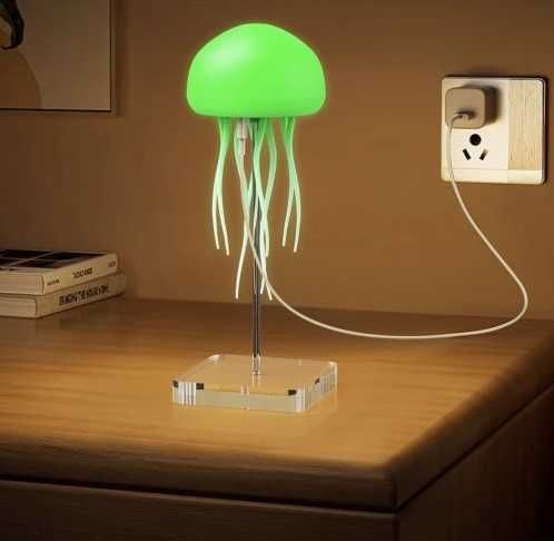 LAMPKA NOCNA LED W kształcie meduzy DLA DZIECI zmieniająca kolor! USB