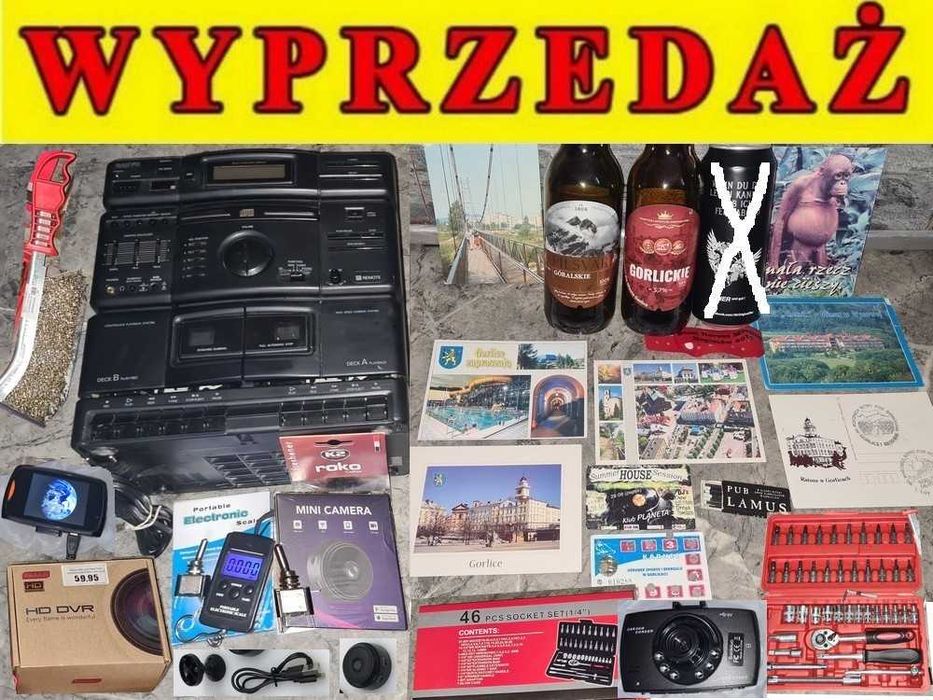 # Wyprzedaż garażowa NOWA elektronika KAMERA klucze Wideorejestrator