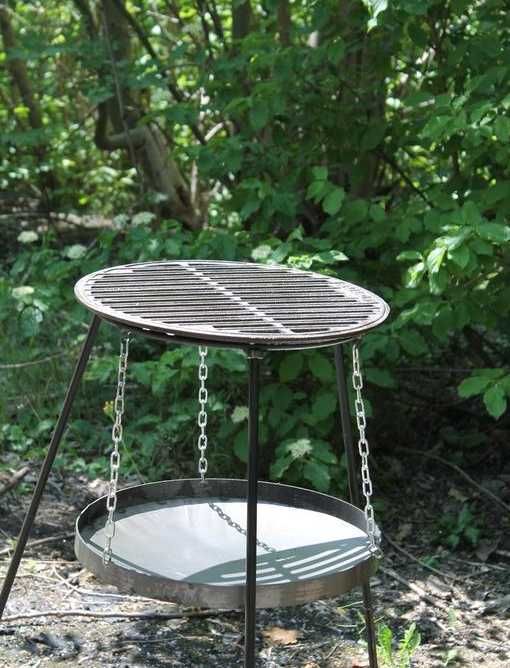 Решетка для барбекю круглая 390 мм, Гриль чугунный круглый для мангала