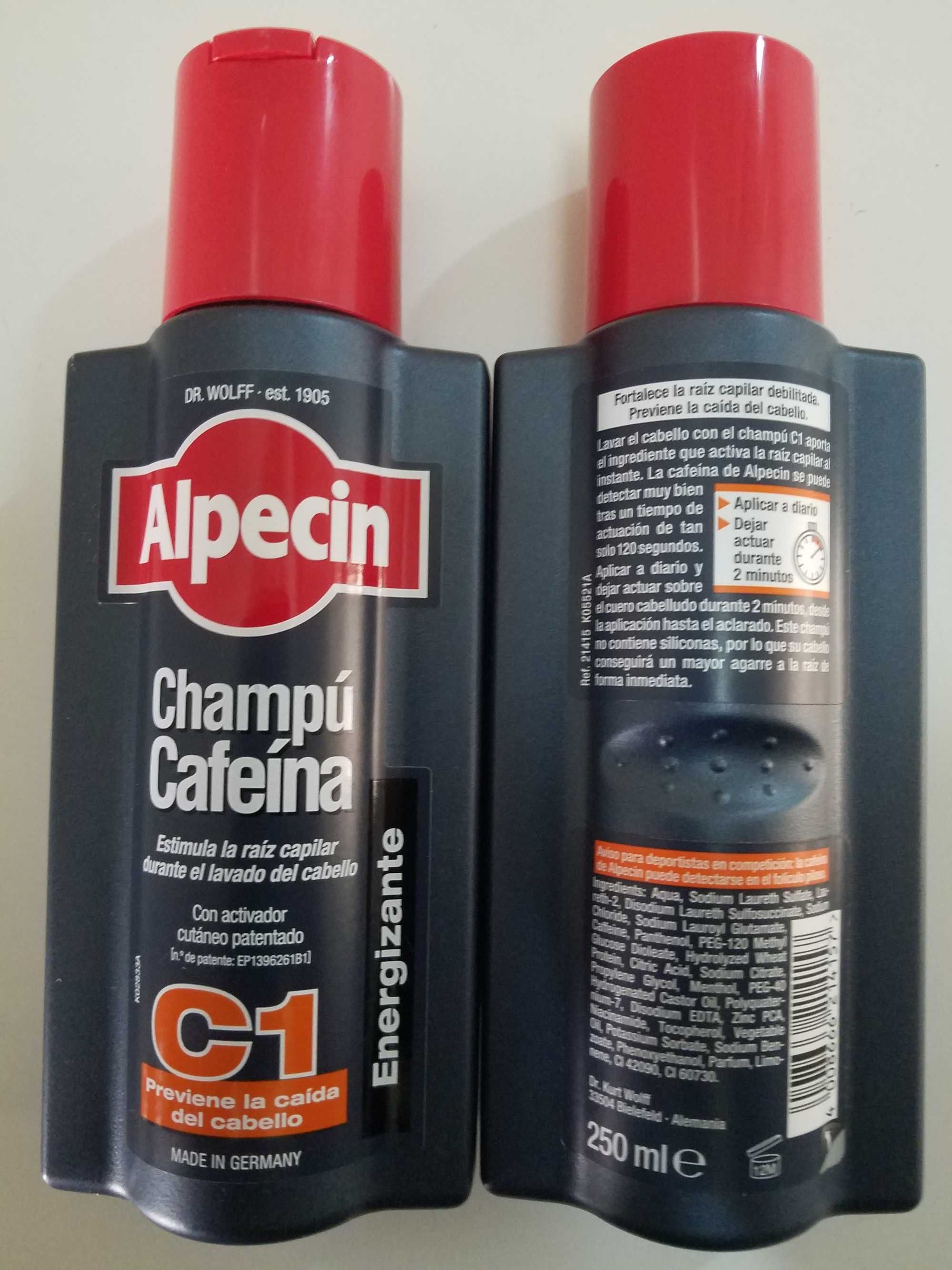 Champô Alpecin C1 Cafeína 250ml | Minoxidil