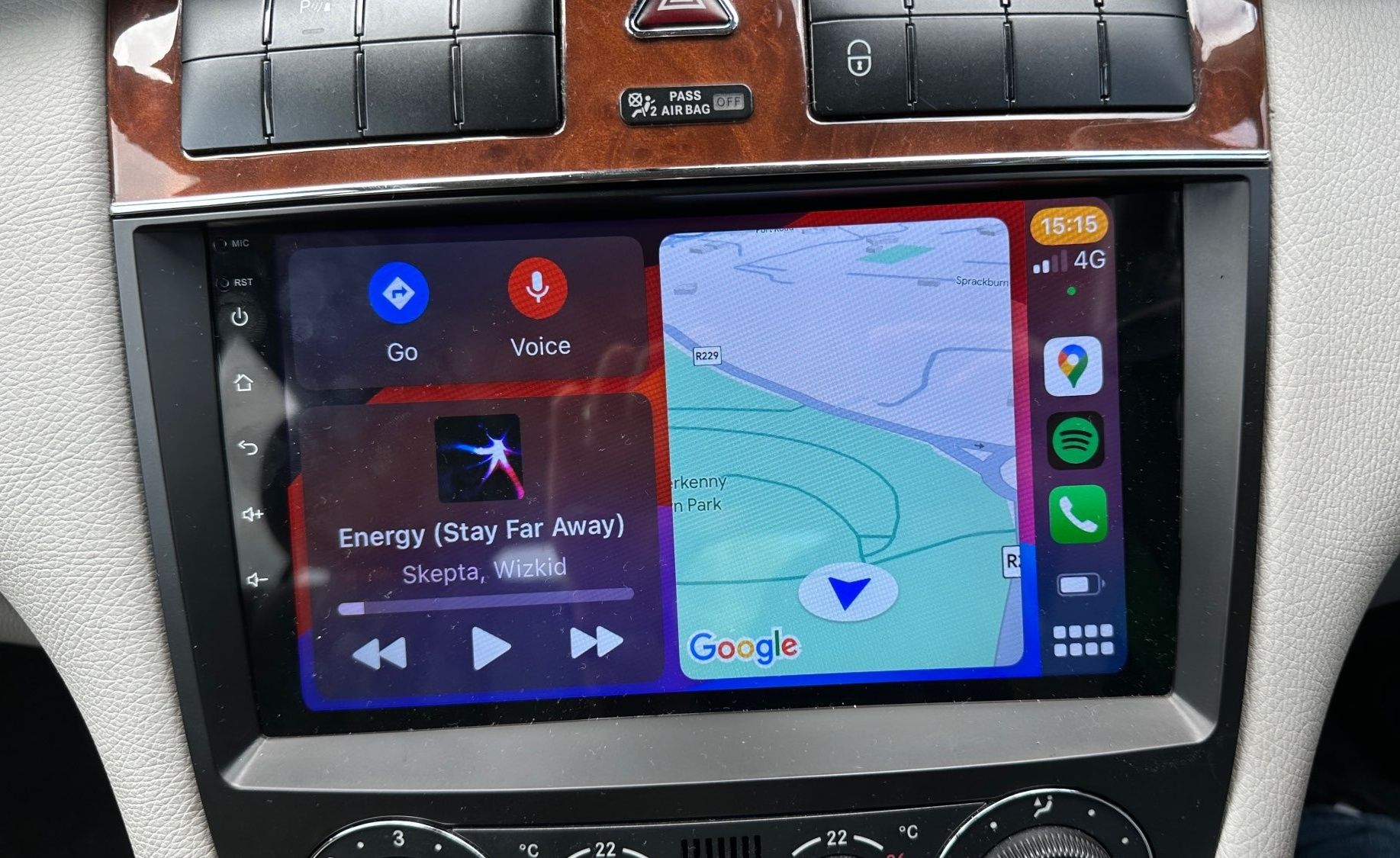 Radio Android Mercedes C Klasa W203 CLC CLK W209