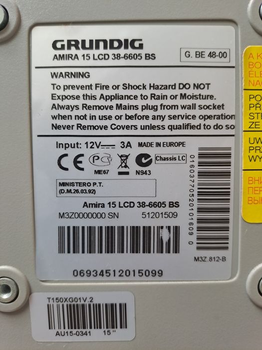 Televisão GRUNDIG amira 15