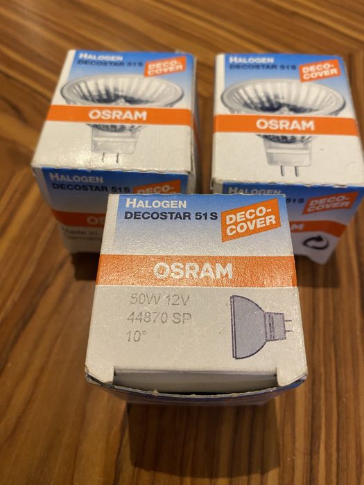 Żarówka halogenowa Osram DECOSTAR 51S 50W 12V 10° GU5.3 x 3 szt