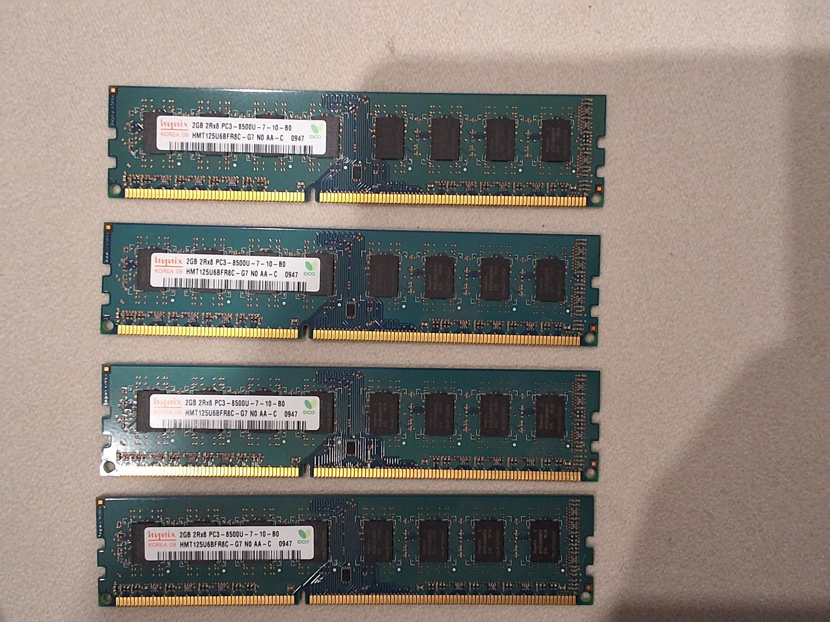 8 GB RAM 4x2GB PC3 Hynix