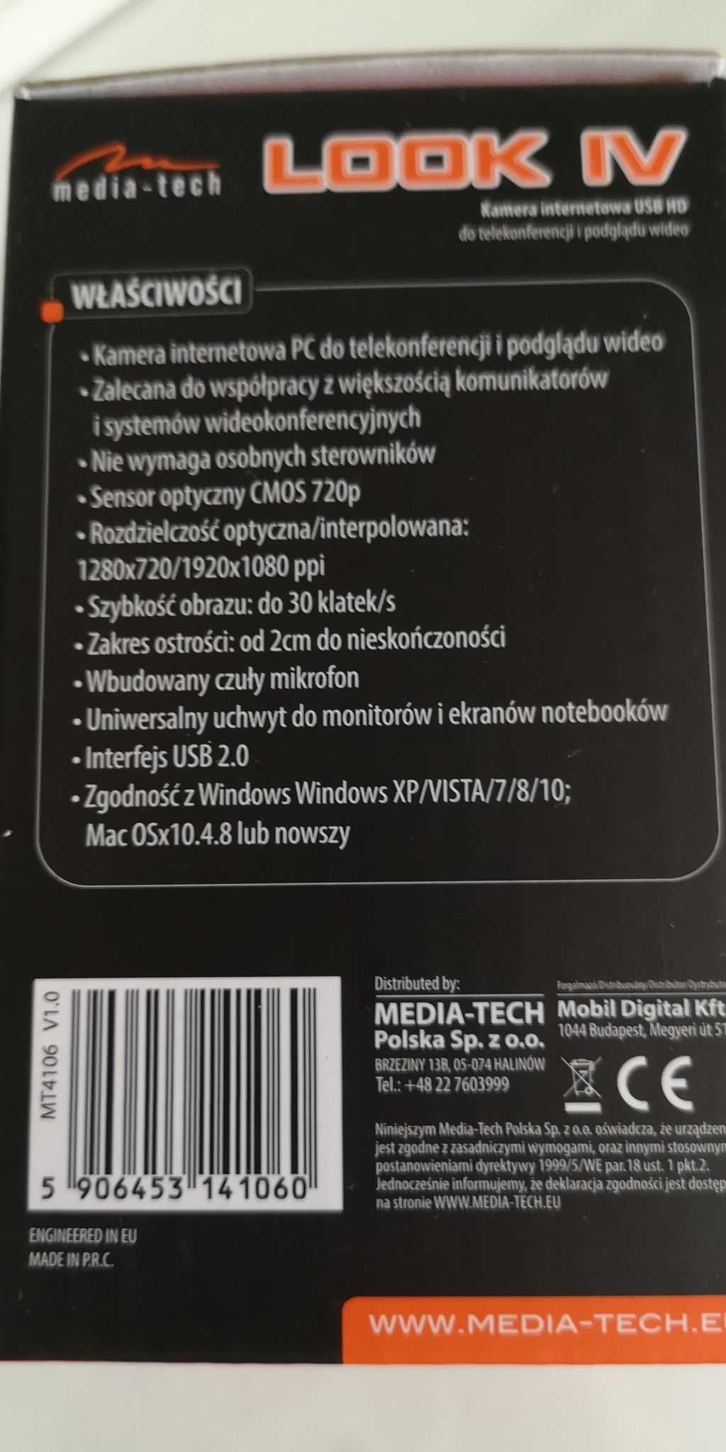 Kamera internetowa MEDIA-TECH Look IV MT4106
