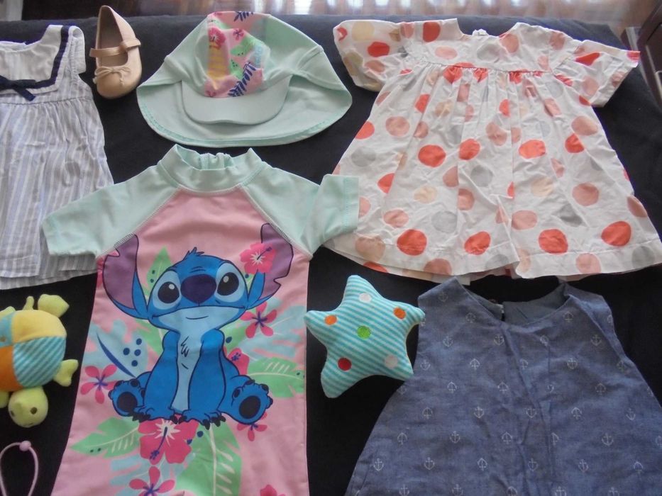 lote de roupa de menina bebé o coelho