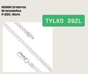 NOWA! Srebrna Bransoletka P.925