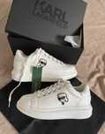 Buty Karl Lagerfeld biale sneakersy karl trampki skorzane damskie