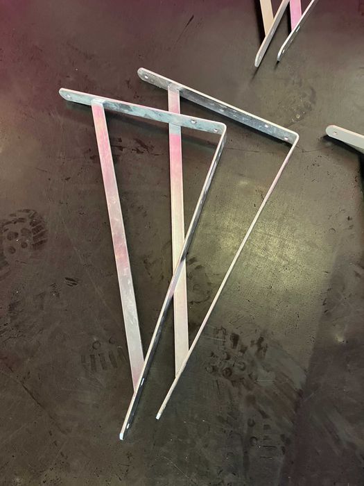 Conj. Mão Francesa Esquadria GRANDES aço 50x33cm -LEROY MERLIN-7 pares