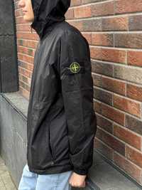 Бомбер вітровка STONE ISLAND • Стон Айленд дощовик Чорний куртка