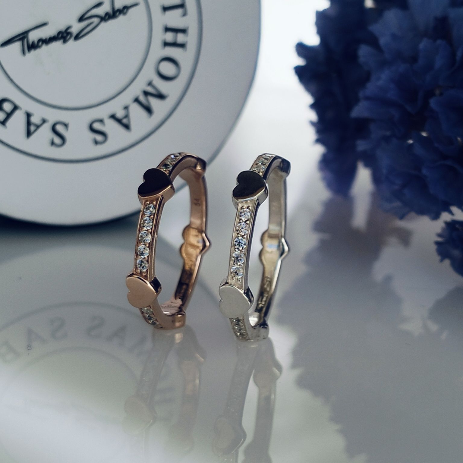 Срібна кабліґучка Thomas Sabo, позолота, цирконій , р. 54/56