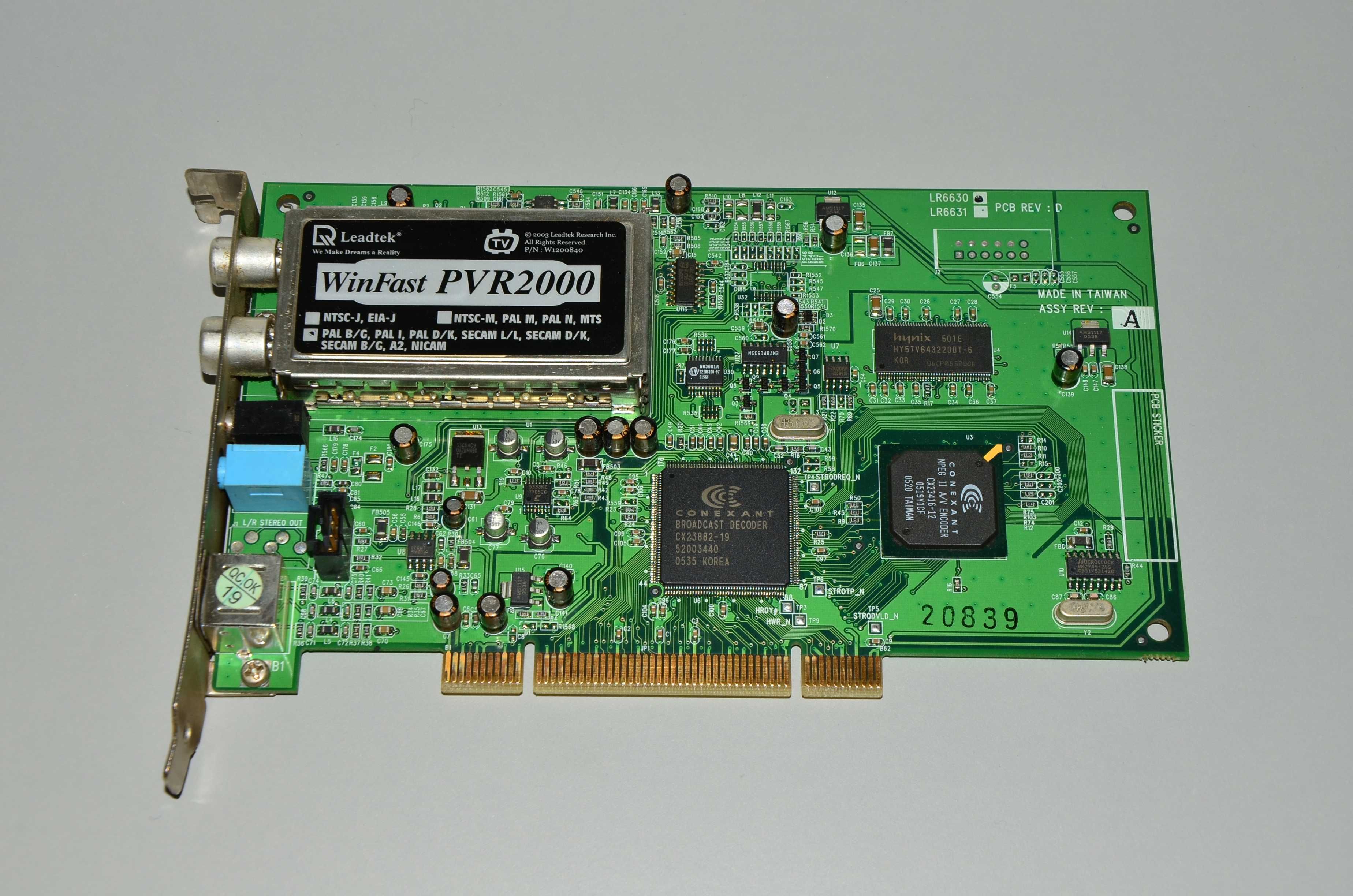 Karta TV Leadtek Winfast PVR2000